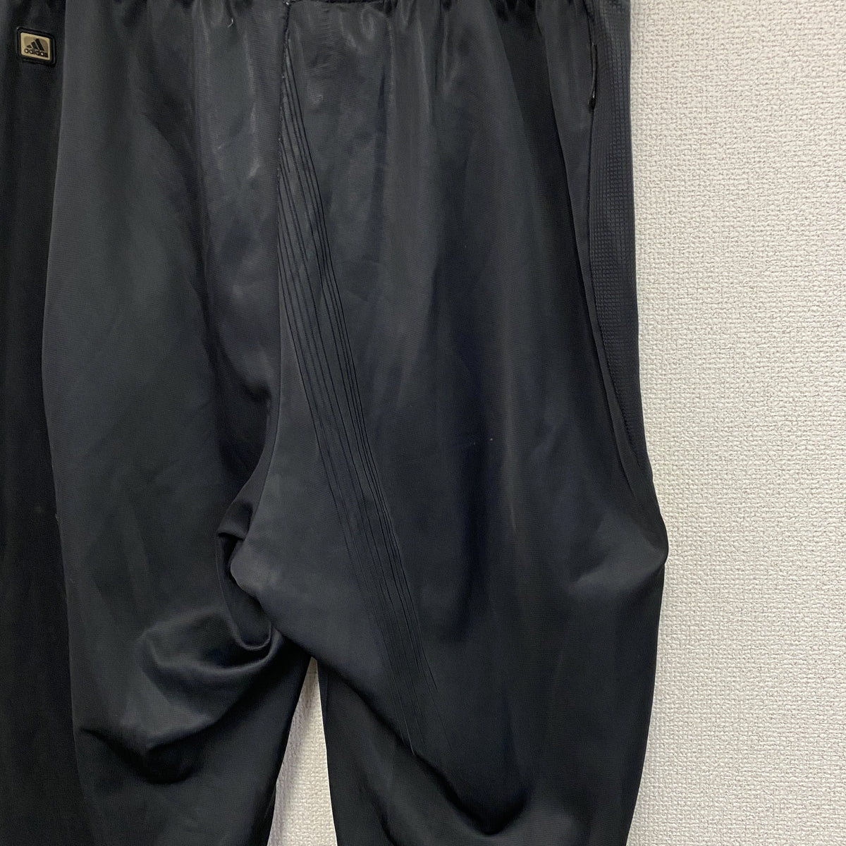 adidas　アディダス　ジャージ　トラックパンツ　黒　ブラック　2XOサイズ　古着