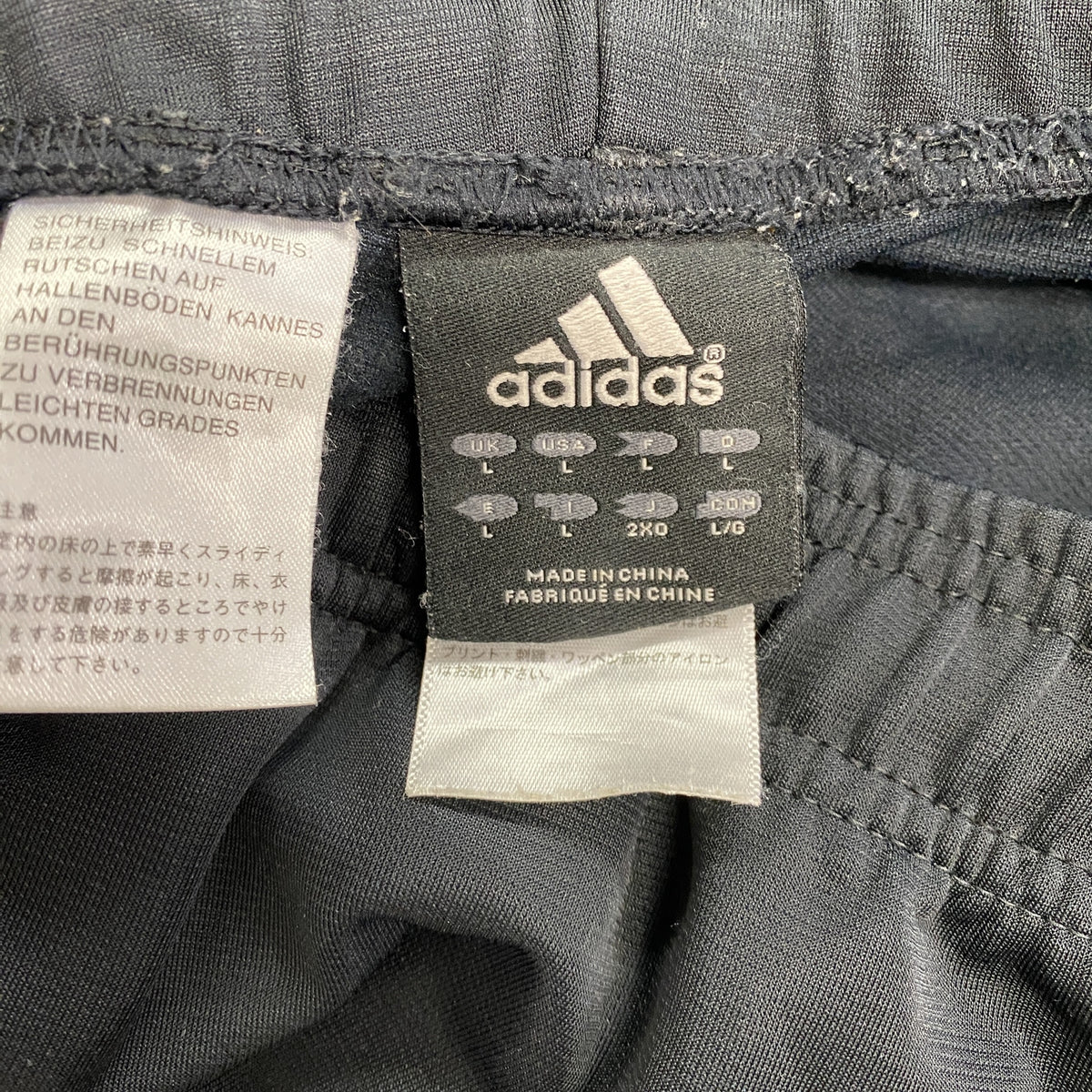 adidas　アディダス　ジャージ　トラックパンツ　黒　ブラック　2XOサイズ　古着