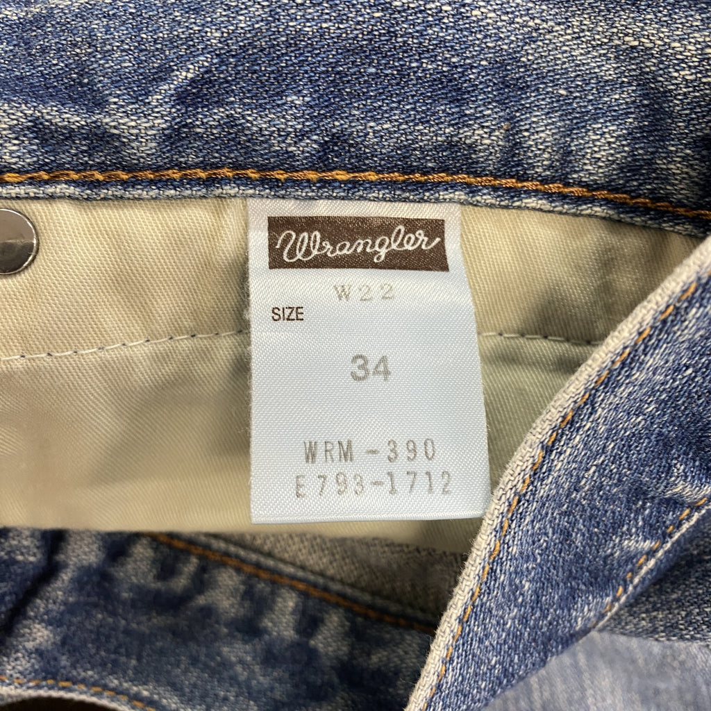 Wrangler　ラングラー　デニムパンツ/ジーンズ　ジップフライ　インディゴ　34サイズ　古着