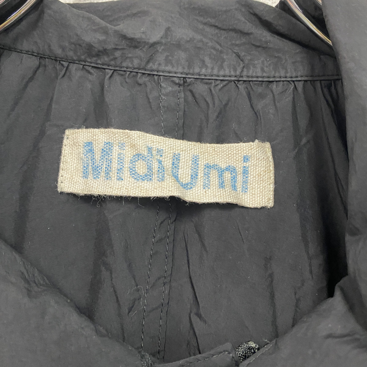 MidiUmi　ミディウミ　ロングモッズコート　黒　ブラック　古着