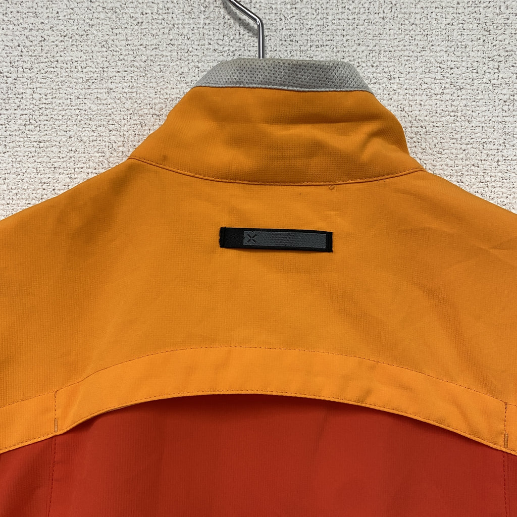 NIKE　ナイキ　フルジップベスト　スウッシュ　オレンジ　Lサイズ　古着