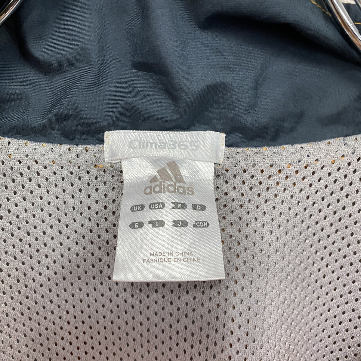adidas　アディダス　トラックジャケット/ジャージ　紺　ネイビー　Lサイズ　古着