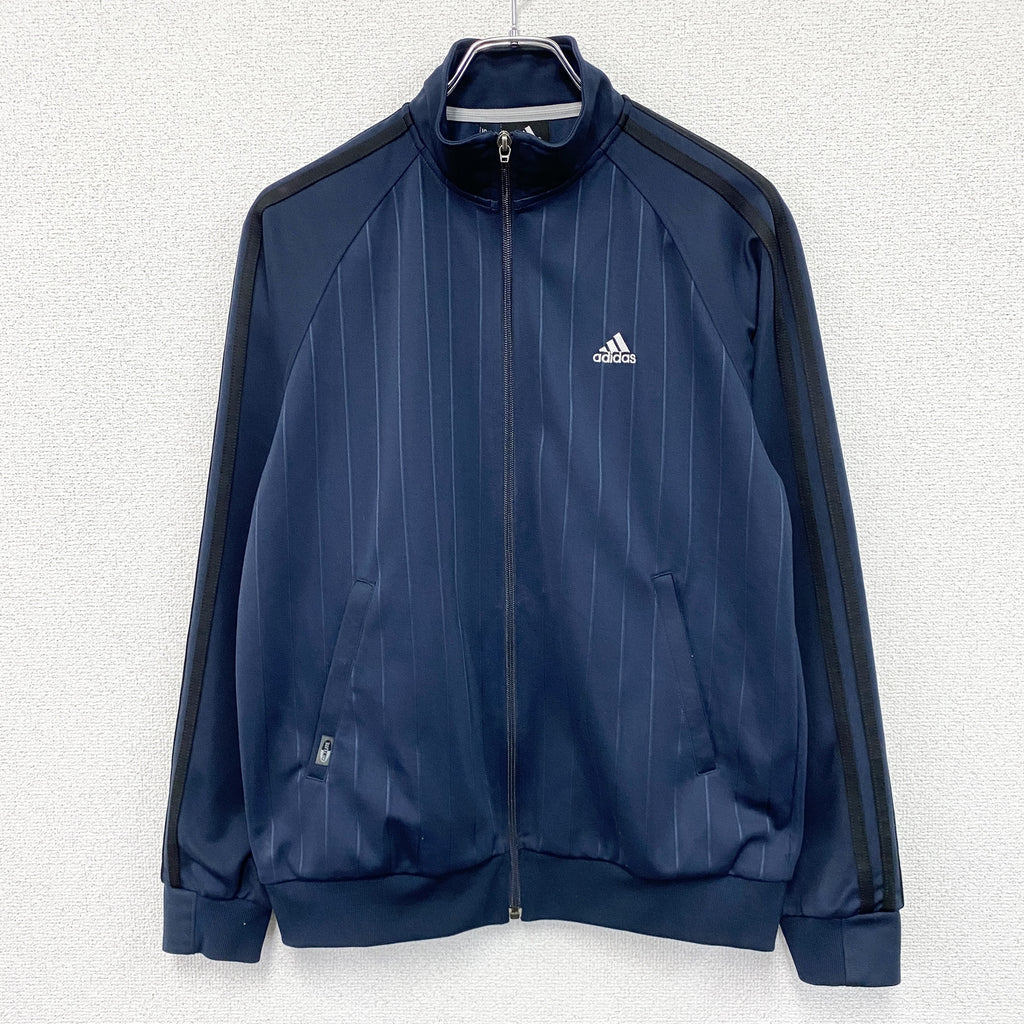 adidas　アディダス　トラックジャケット/ジャージ　紺　ネイビー　Mサイズ　古着