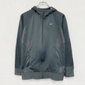 NIKE　ナイキ　DRI-FIT　フルジップパーカー/ジャージ　スウッシュ　グレー　Lサイズ　古着