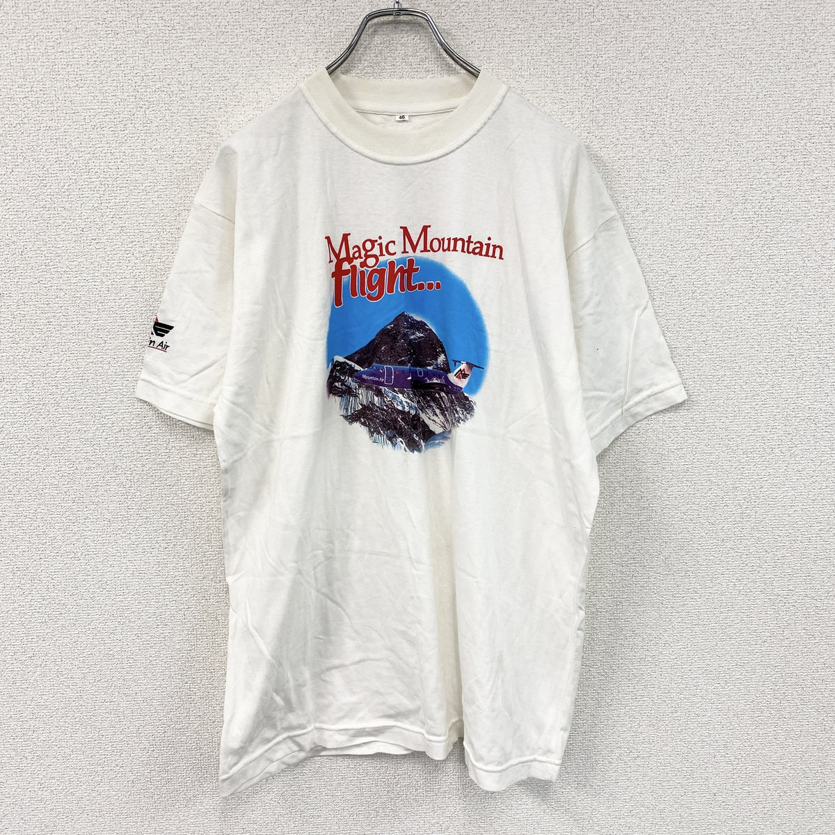 半袖プリントTシャツ　白　ホワイト　46サイズ　古着