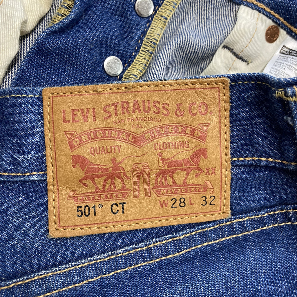 Levi's　リーバイス　501 CT　デニムパンツ/ジーンズ　ボタンフライ　インディゴ　W28サイズ　古着