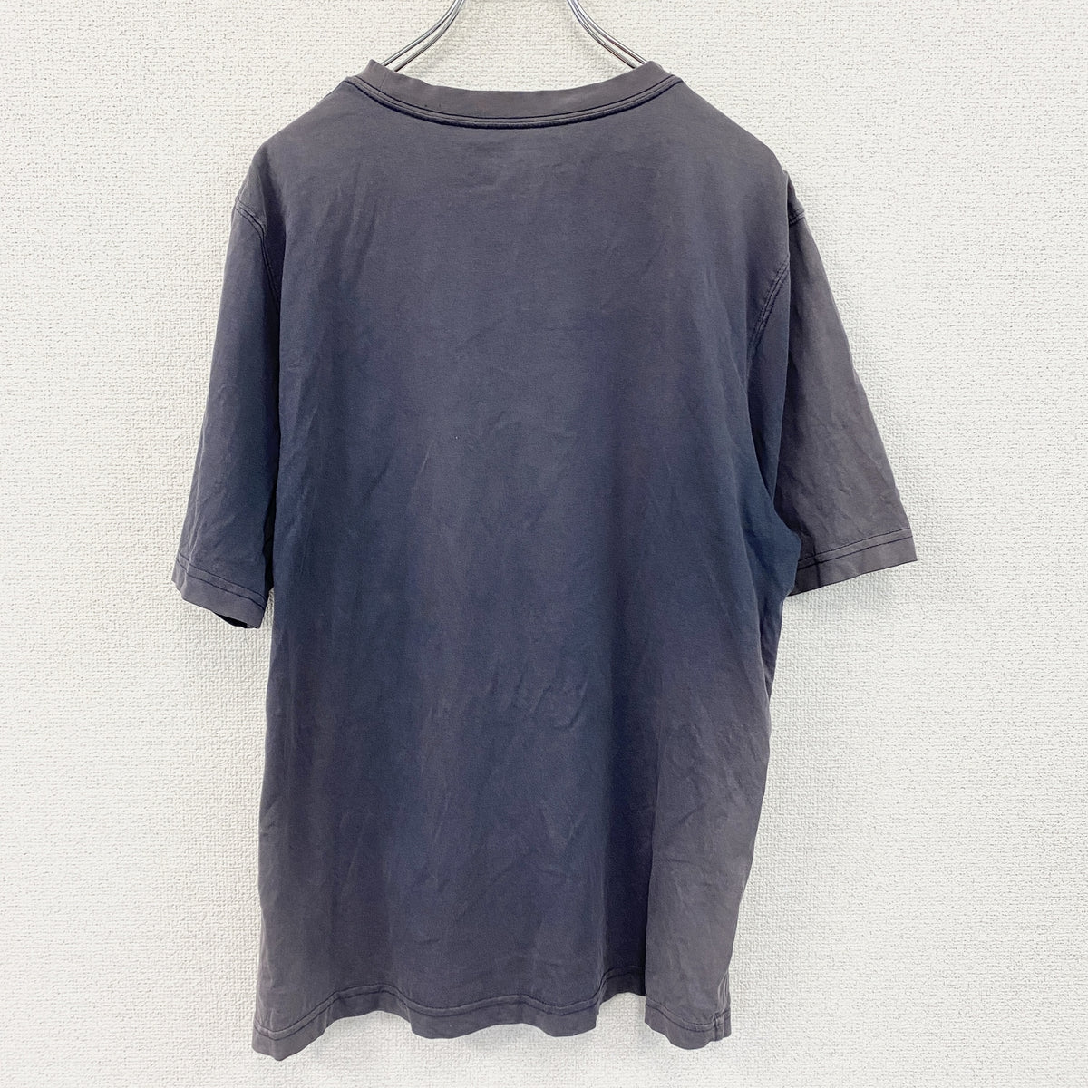 L.L.Bean　エルエルビーン　半袖ロゴプリントTシャツ　フェード　ネイビー　紺　古着