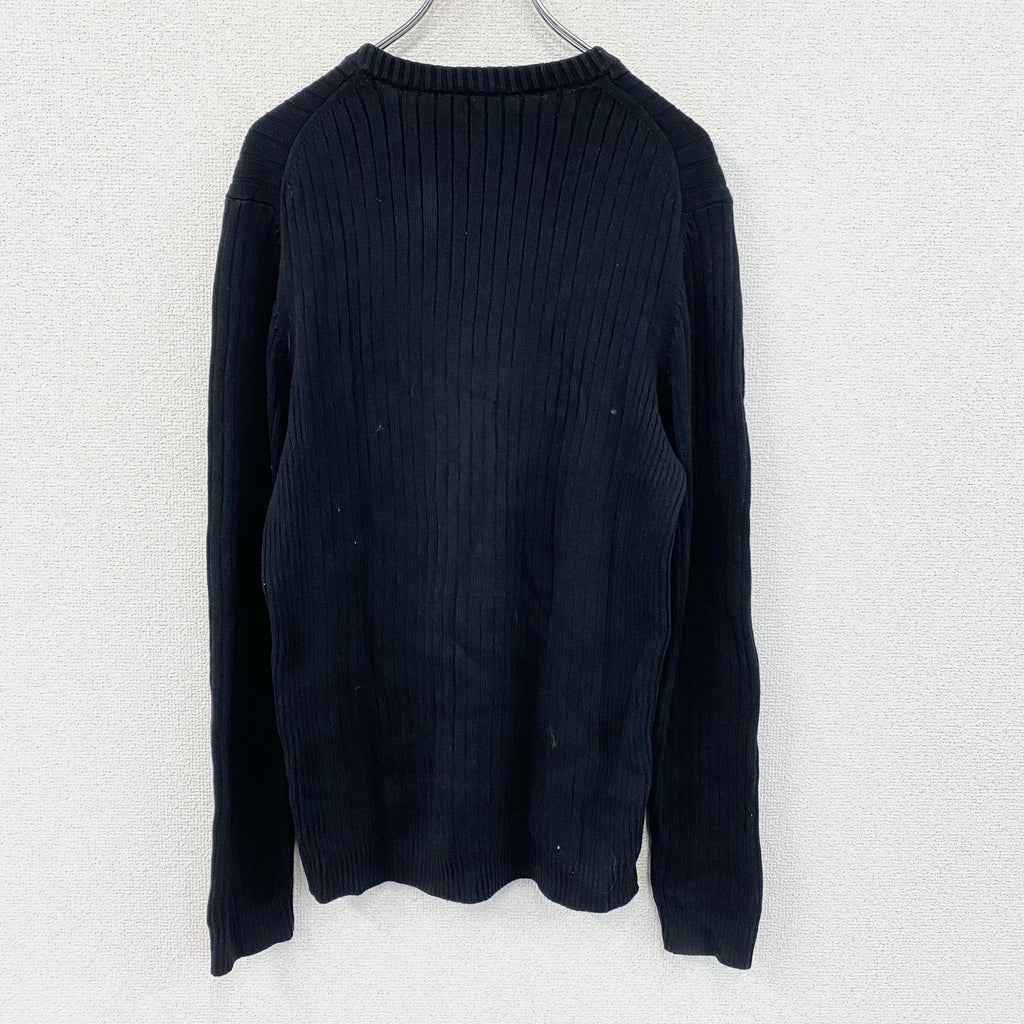 GAP　ギャップ　長袖無地ニット/セーター　黒　ブラック　Mサイズ　古着
