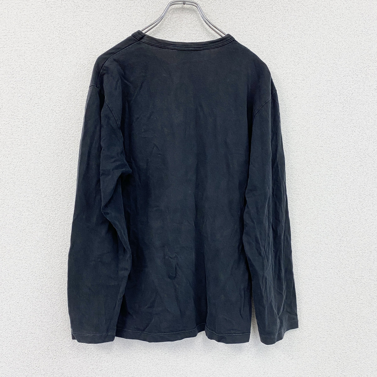 agnes b.　アニエスベー　長袖Tシャツ/ロンT　無地　黒　ブラック　2サイズ　古着