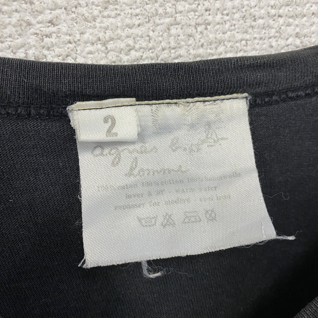 agnes b.　アニエスベー　長袖Tシャツ/ロンT　無地　黒　ブラック　2サイズ　古着