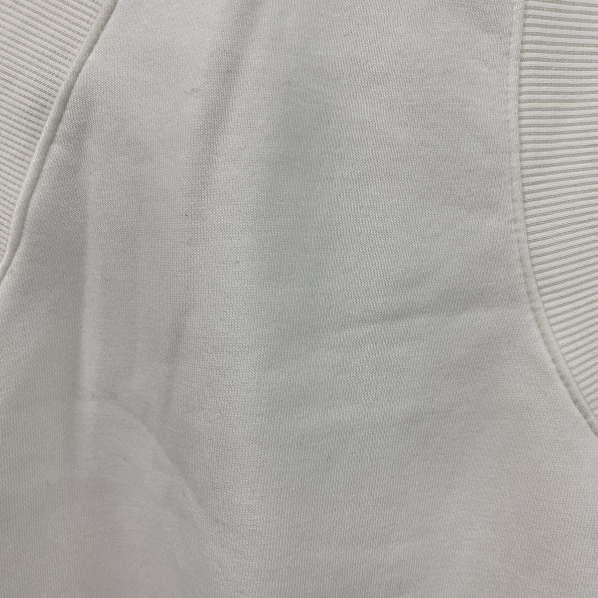 NIKE　ナイキ　コットンニットベスト　刺ロゴ　白　ホワイト　Sサイズ　古着