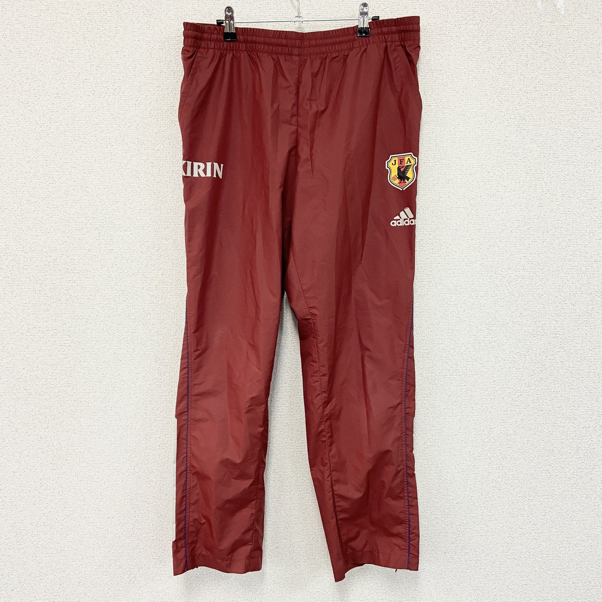 adidas　アディダス　日韓ワールドカップ　ピステパンツ/ウィンドパンツ　赤　レッド　Lサイズ　古着