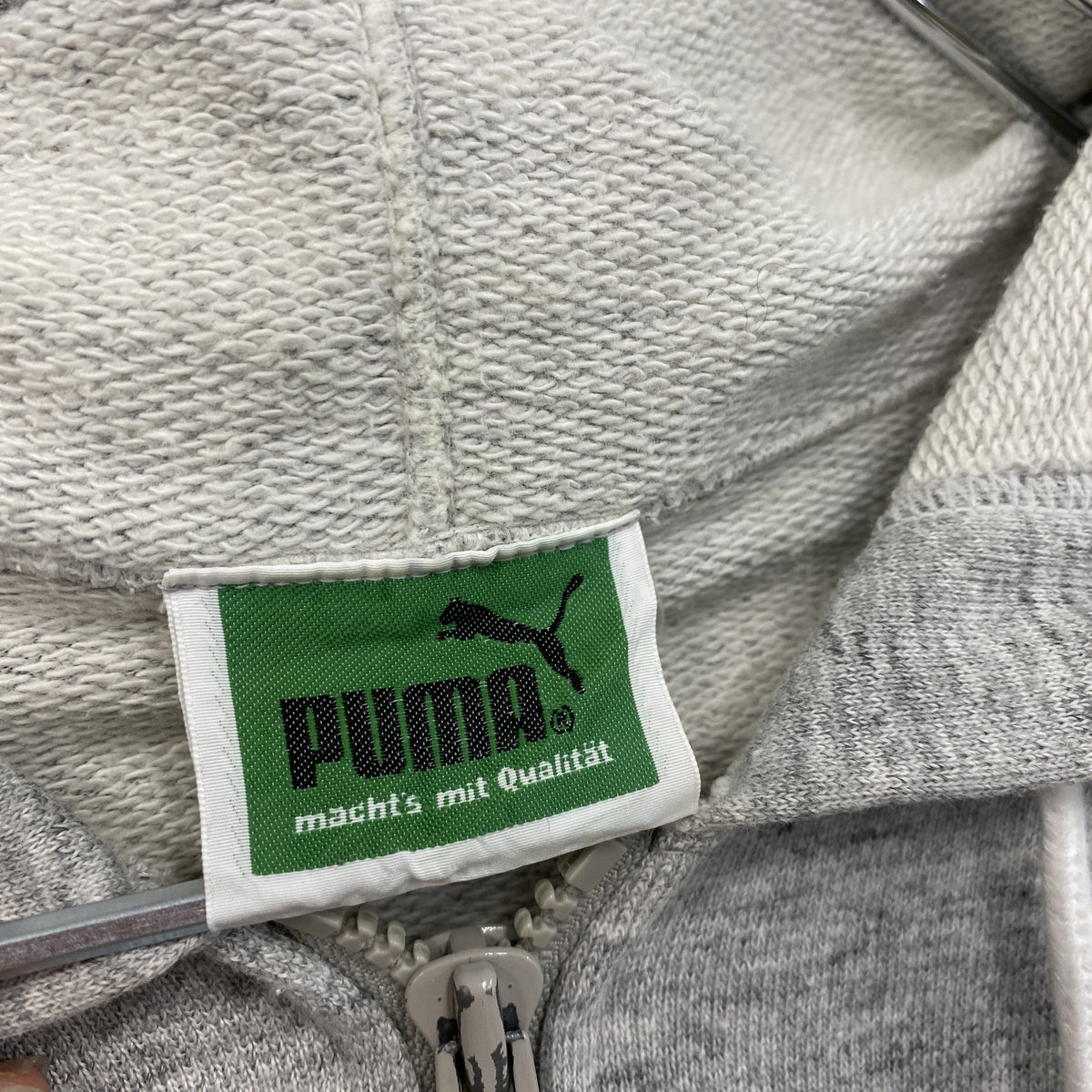 PUMA　プーマ　フルジップスウェットパーカー/フーディー　グレー　Mサイズ　古着