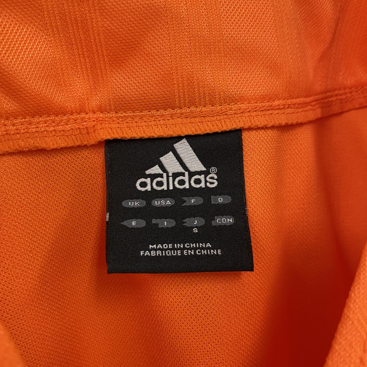 adidas　アディダス　読売ジャイアンツ　半袖シャツ　ベースボールシャツ/ユニフォームシャツ　オレンジ　Sサイズ　古着