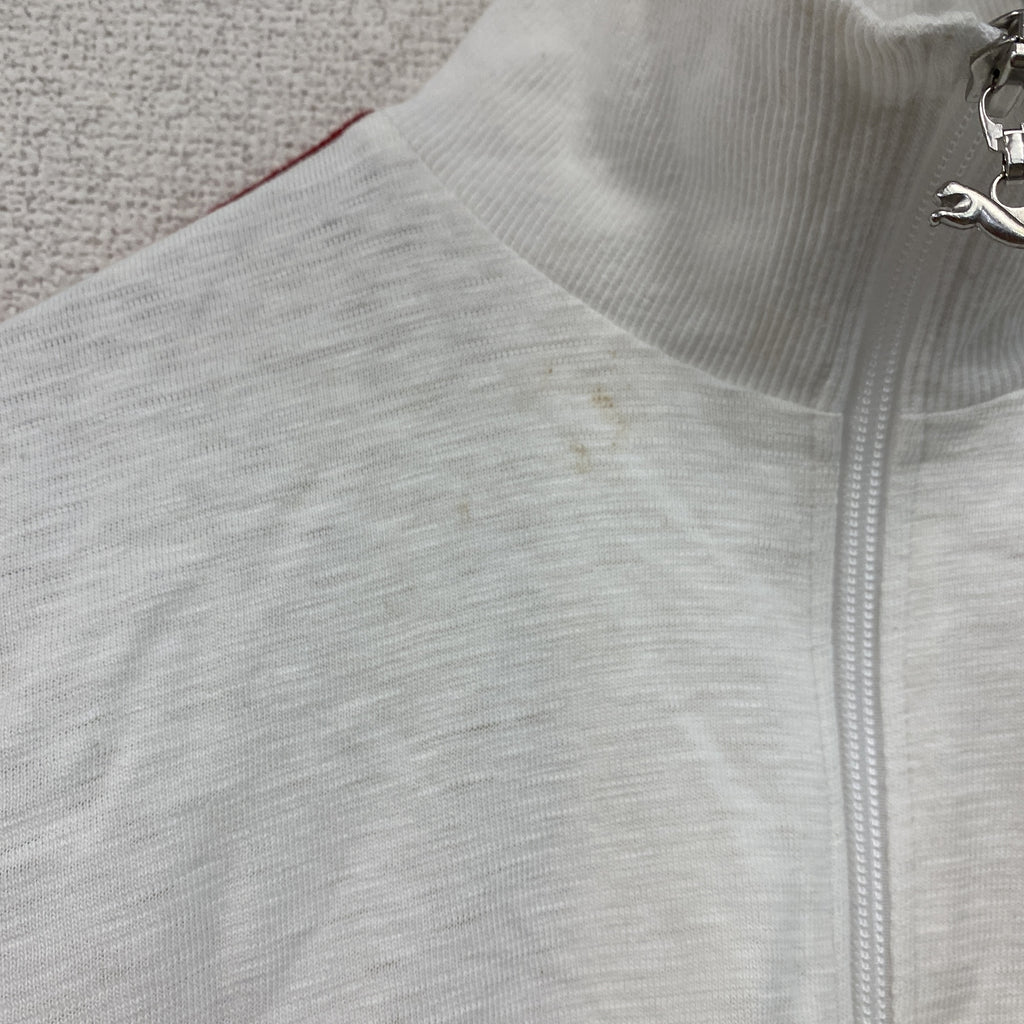PUMA　プーマ　トラックジャケット/ジャージ　白　ホワイト　Lサイズ　古着