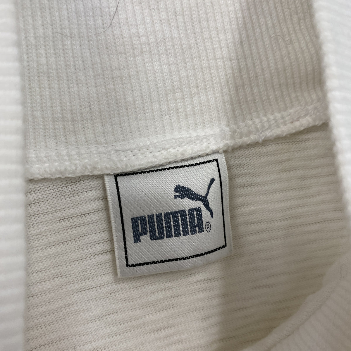 PUMA　プーマ　トラックジャケット/ジャージ　白　ホワイト　Lサイズ　古着