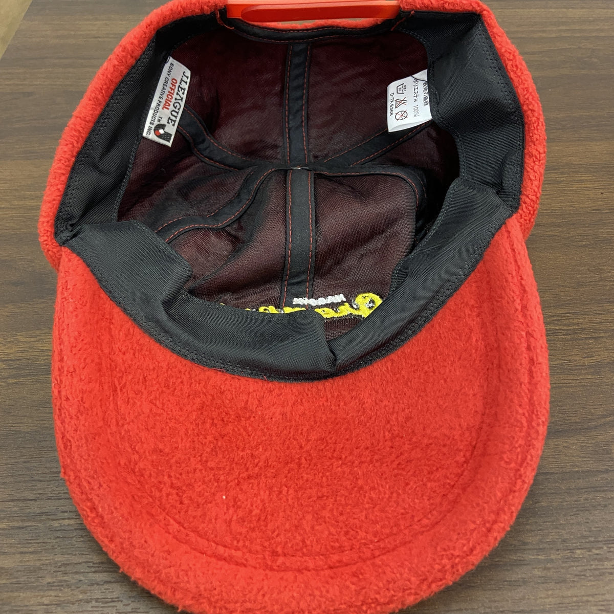 J.LEAGUE　名古屋グランパス　フリースキャップ　赤　レッド　古着