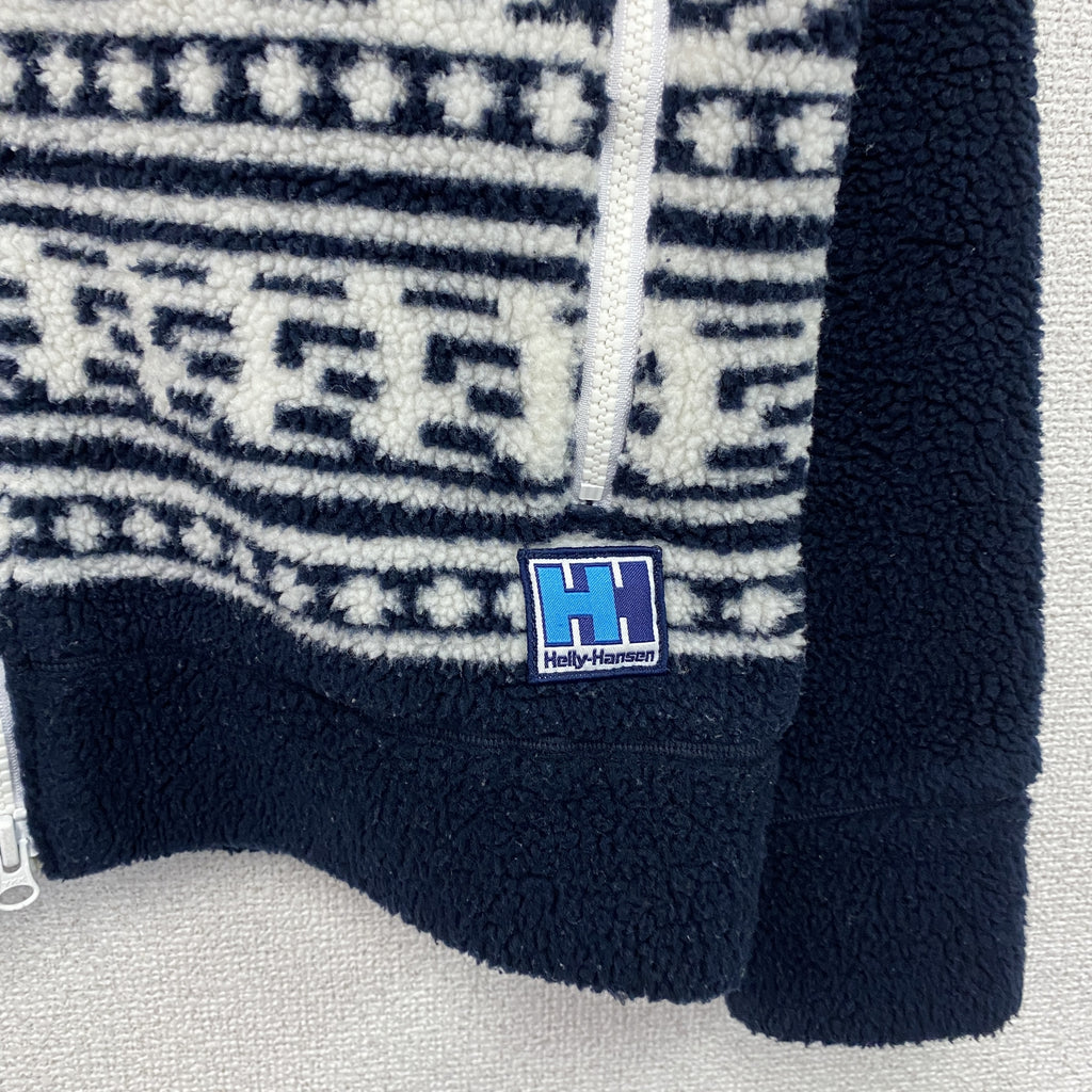 HELLY HANSEN　ヘリーハンセン　フルジップフリースジャケット/ボアジャケット　紺　ネイビー　Mサイズ　古着