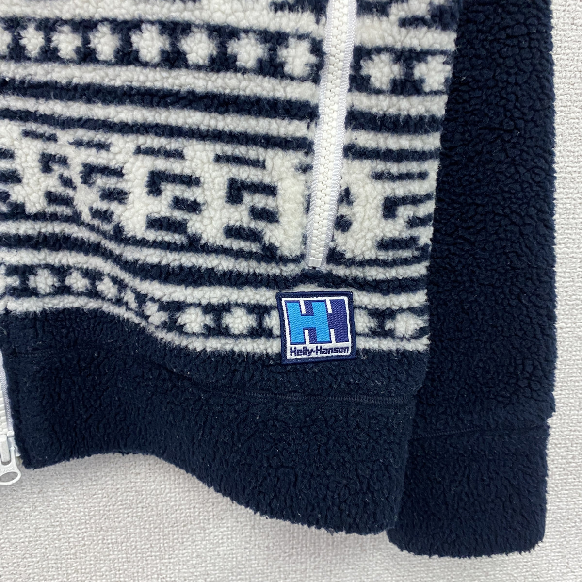 HELLY HANSEN　ヘリーハンセン　フルジップフリースジャケット/ボアジャケット　紺　ネイビー　Mサイズ　古着