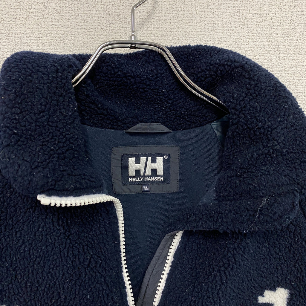 HELLY HANSEN　ヘリーハンセン　フルジップフリースジャケット/ボアジャケット　紺　ネイビー　Mサイズ　古着