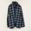 CONVERSE　コンバース　フリースジャケット　チェック柄　グレー　3Lサイズ　古着