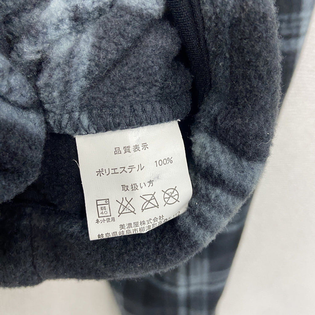 CONVERSE　コンバース　フリースジャケット　チェック柄　グレー　3Lサイズ　古着