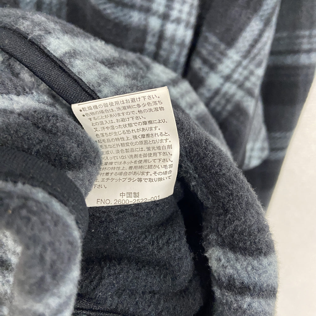 CONVERSE　コンバース　フリースジャケット　チェック柄　グレー　3Lサイズ　古着