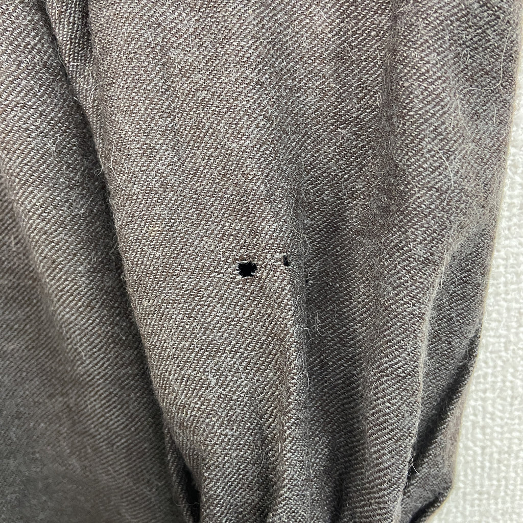 Leilian　レリアン　長袖シャツワンピース　茶色　ブラウン　9サイズ　古着