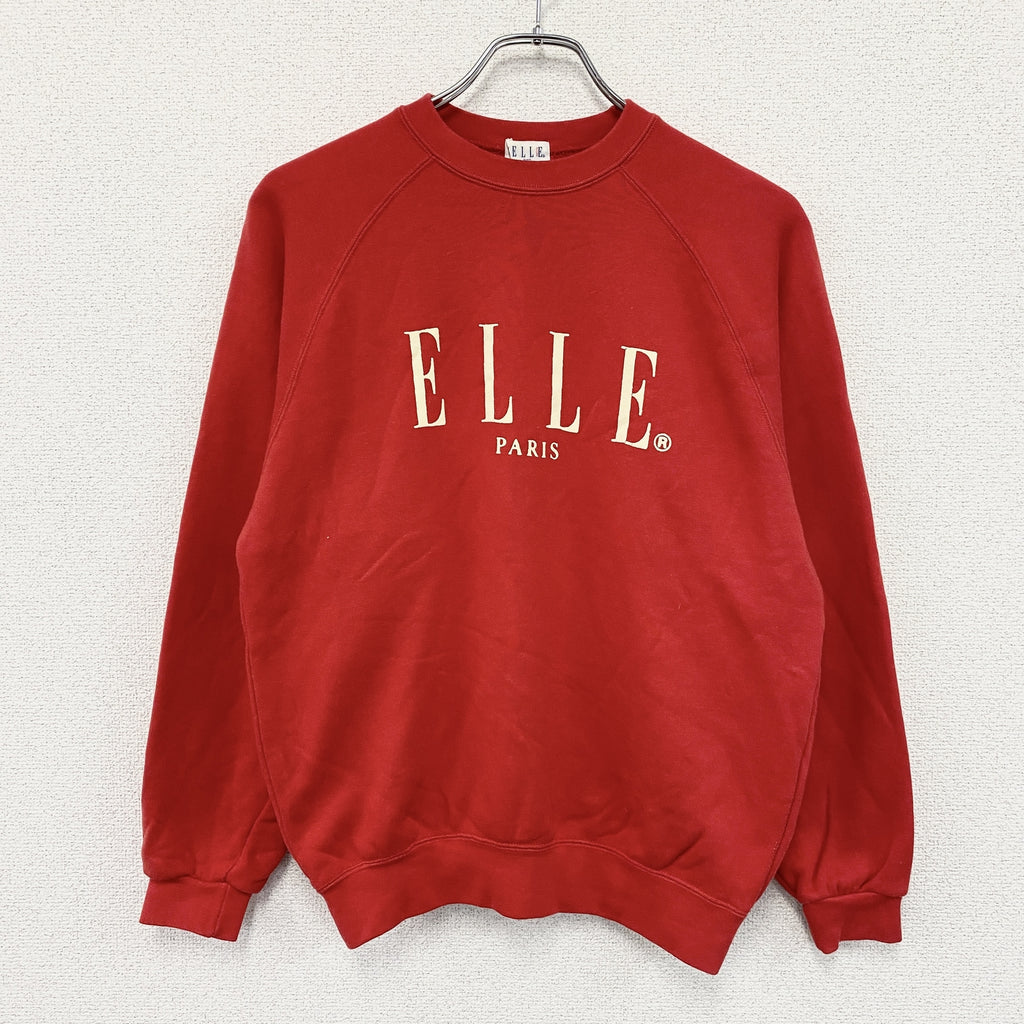ELLE　エル　スウェット/トレーナー　赤　レッド　160サイズ　古着