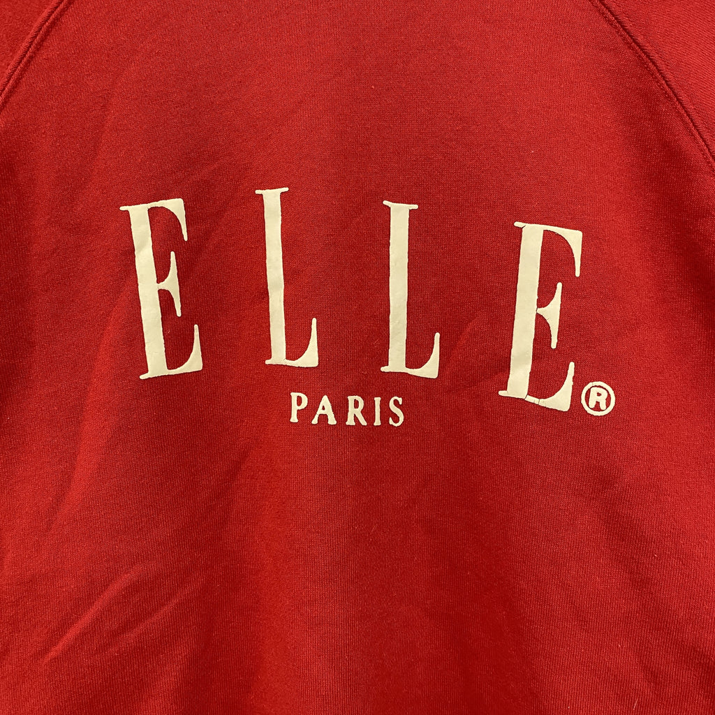 ELLE　エル　スウェット/トレーナー　赤　レッド　160サイズ　古着