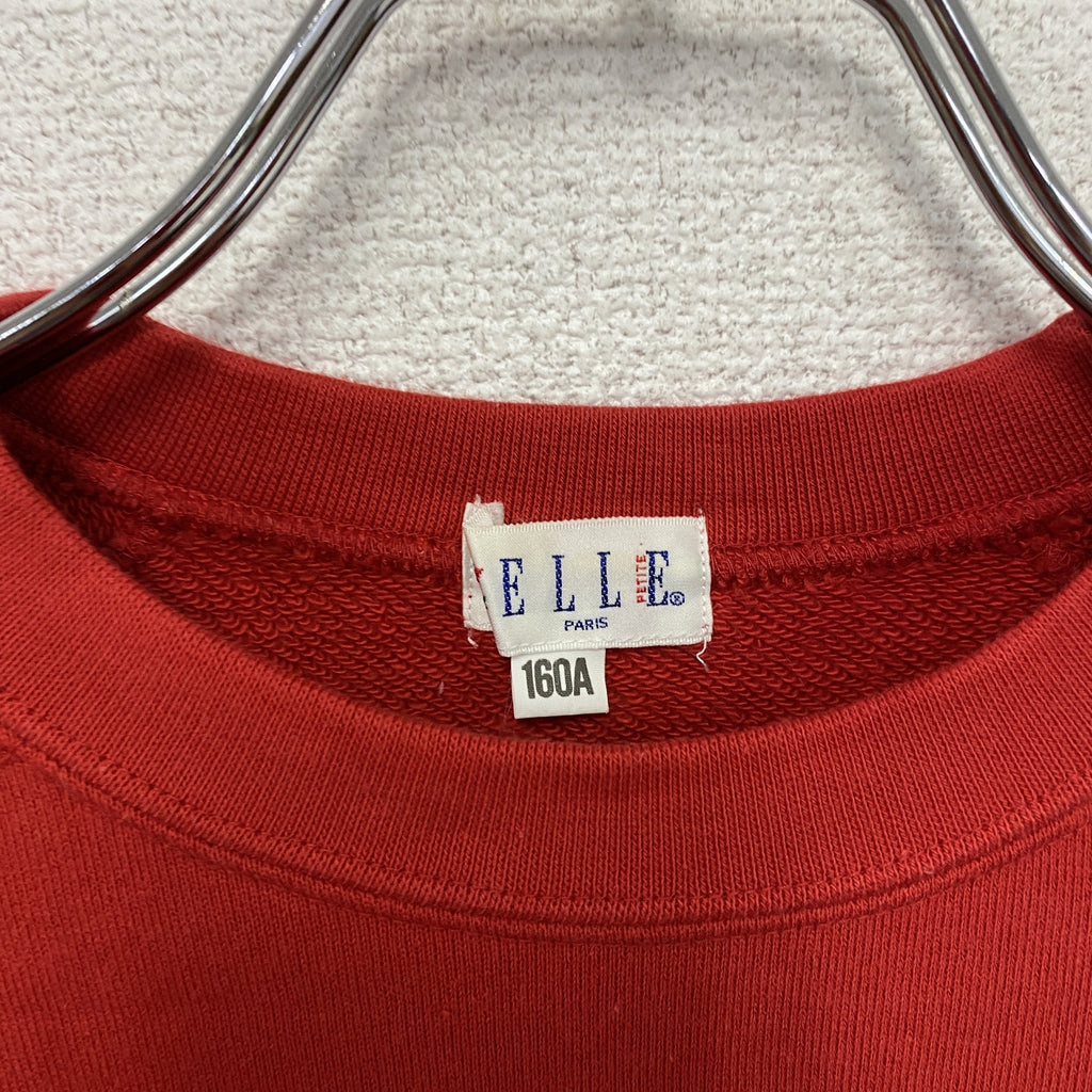 ELLE　エル　スウェット/トレーナー　赤　レッド　160サイズ　古着