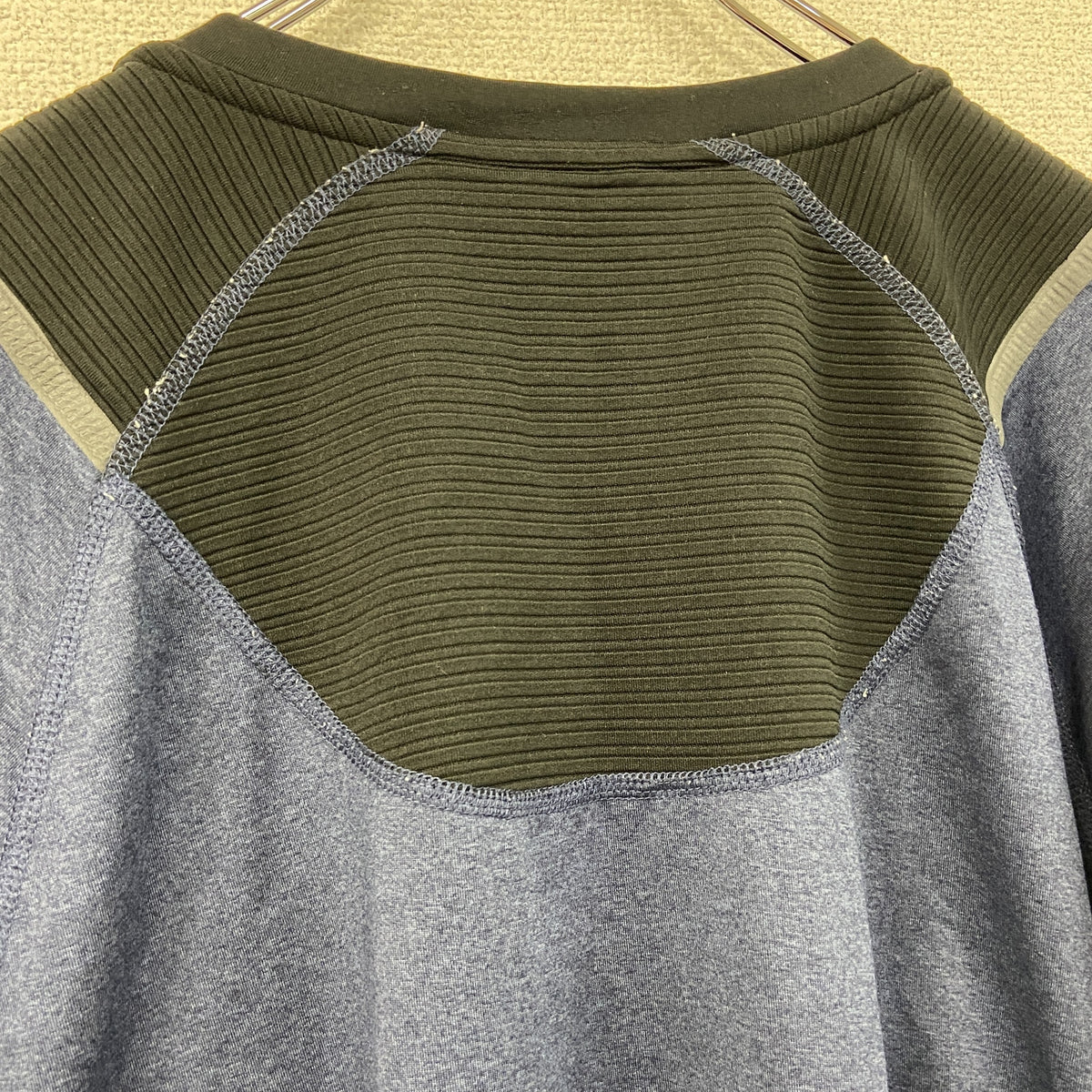 SPYDER　スパイダー　長袖Tシャツ/ロンT　刺ロゴ　紺　ネイビー　古着
