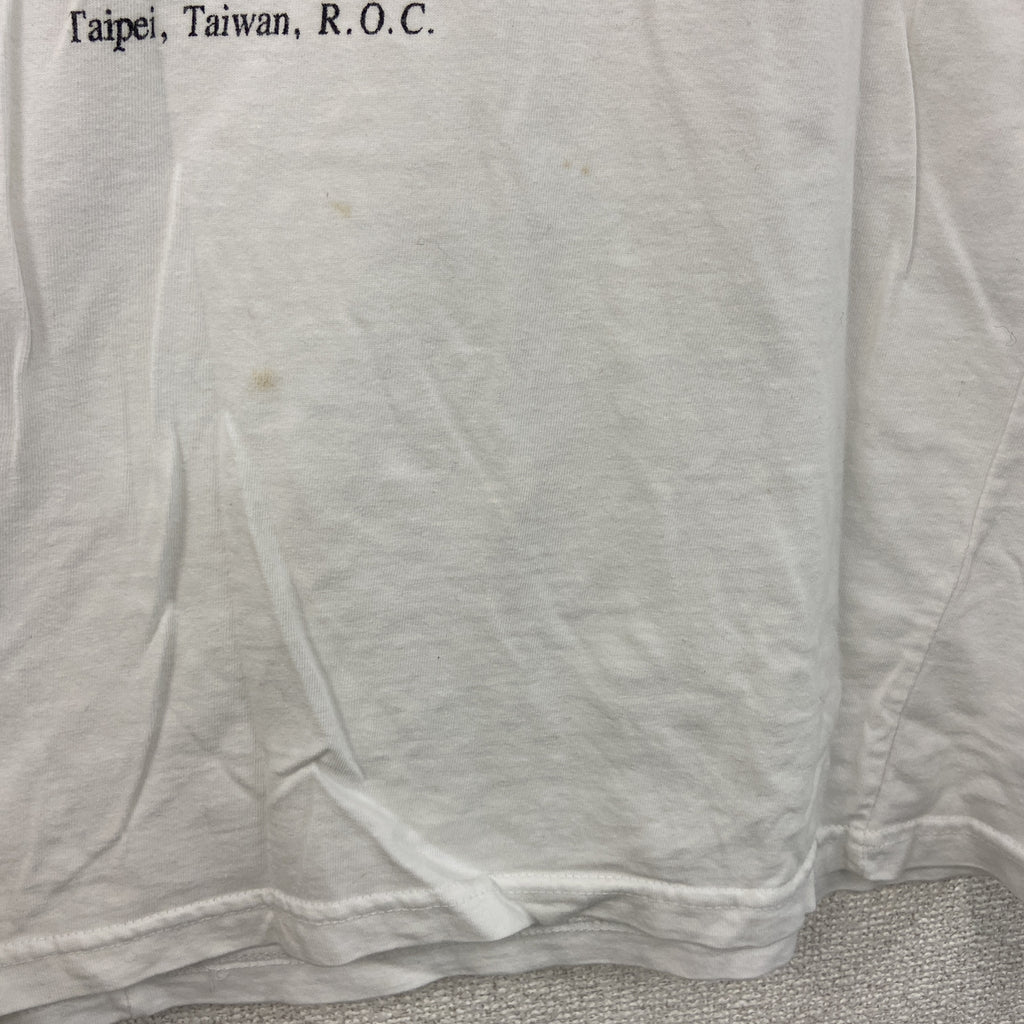 NATIONAL PALACE MUSEUM　半袖プリントTシャツ　白　ホワイト　Lサイズ　古着