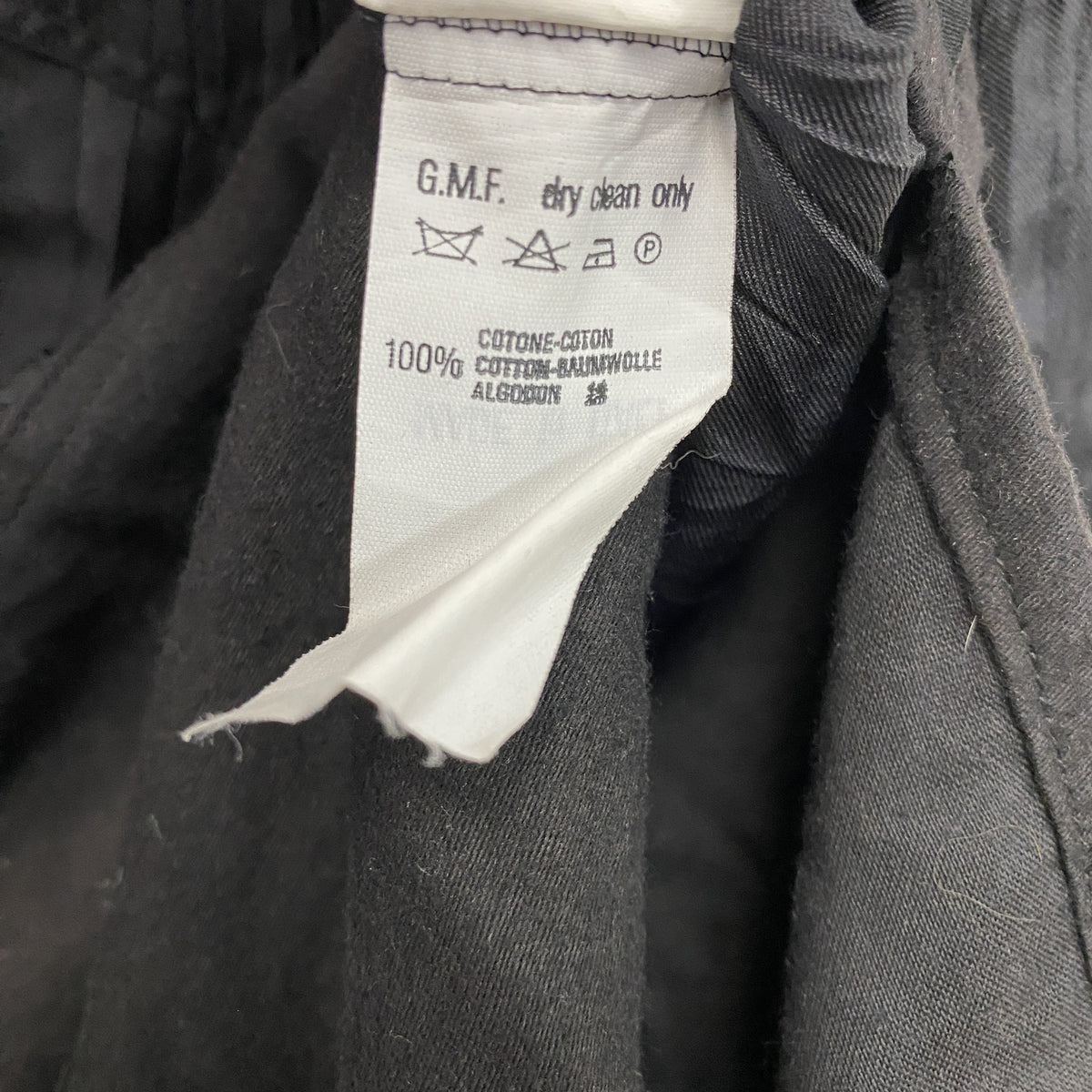 Gianfranco Ferre　ジャンフランコフェレ　長袖シャツ　切替　黒　ブラック　XSサイズ　古着