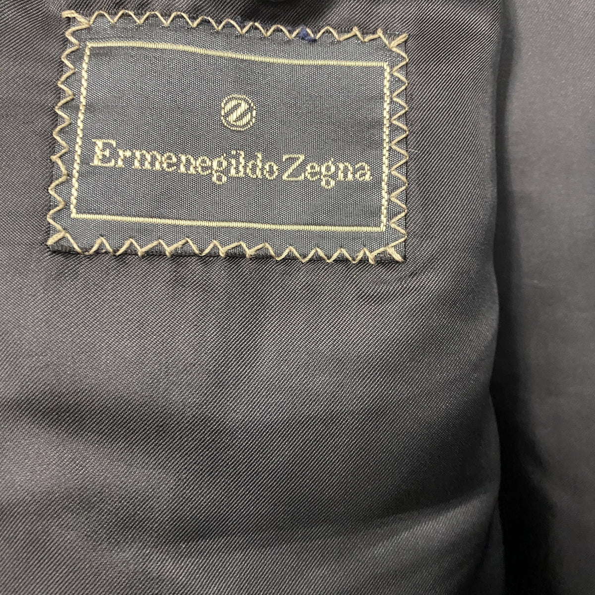 Ermenegildo Zegna　エルメネジルドゼニア　カシミヤ混ウールテーラードジャケット　黒　ブラック　52サイズ　古着