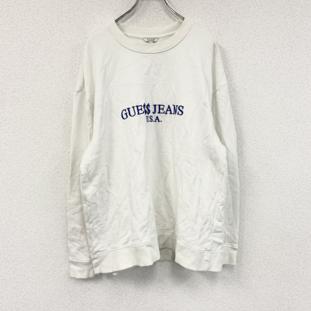 GUESS ORIGINAL　ゲスオリジナル　スウェット/トレーナー　白　ホワイト　Lサイズ　古着