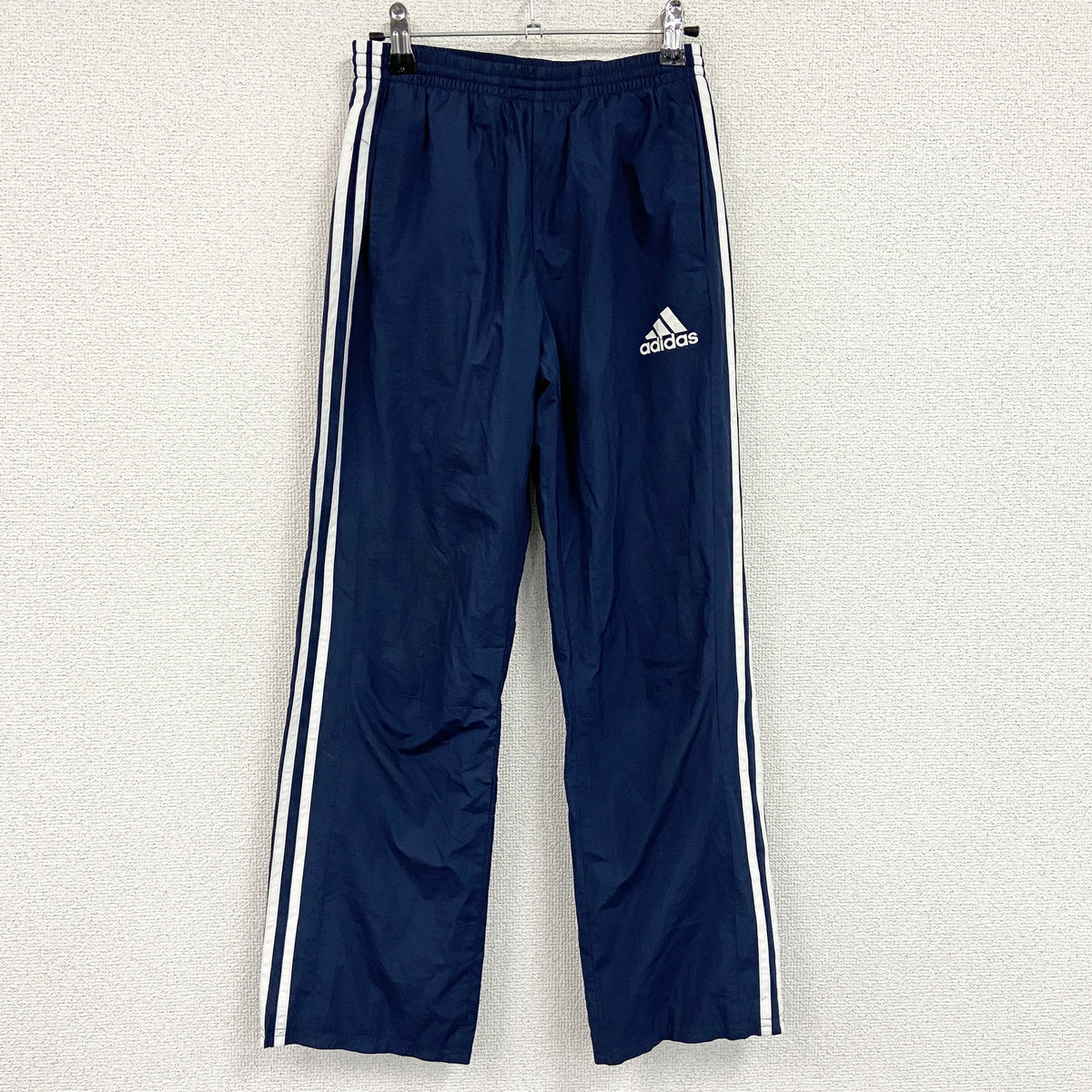 adidas　アディダス　トラックパンツ/ジャージパンツ　紺　ネイビー　150サイズ　古着