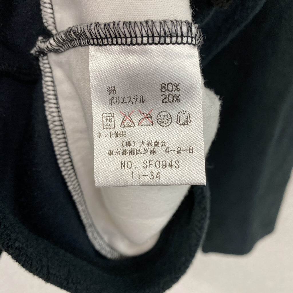 LACOSTE　ラコステ　フリースプルオーバージャケット　黒　白　ブラック　ホワイト　42サイズ　古着
