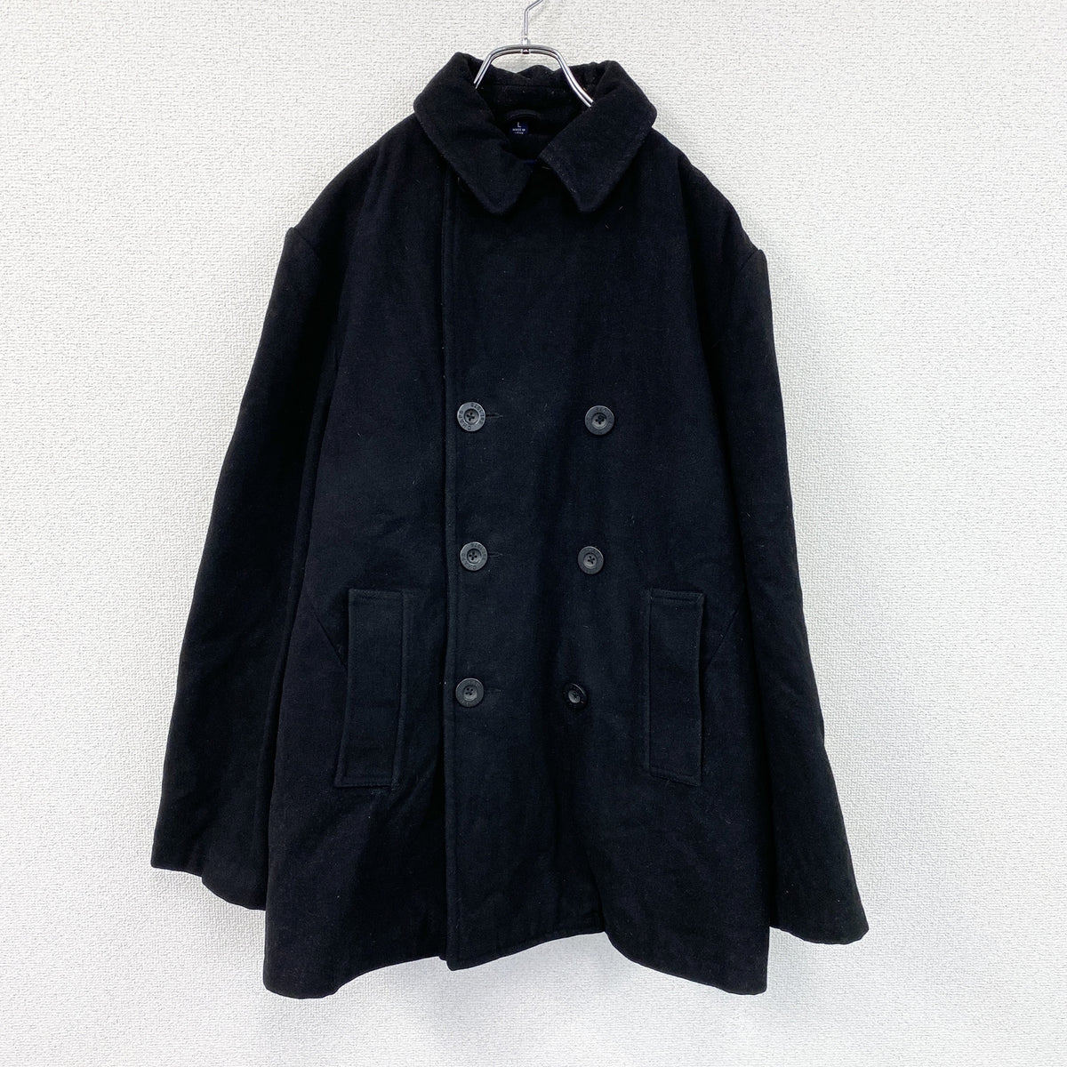 CHAPS　チャップス　ピーコート　黒　ブラック　Lサイズ　古着