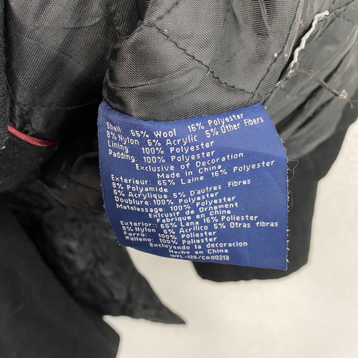 CHAPS　チャップス　ピーコート　黒　ブラック　Lサイズ　古着