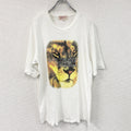 FIORUCCI MEN　フィオルッチ　半袖プリントTシャツ　シングルステッチ　ヴィンテージ　白　ホワイト　Mサイズ　古着