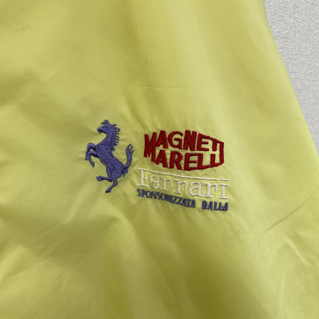 MAGNETI MARELLI　マニエッティマレリ　FERRARI　フェラーリ　フルジップジャケット　黄色　イエロー　古着