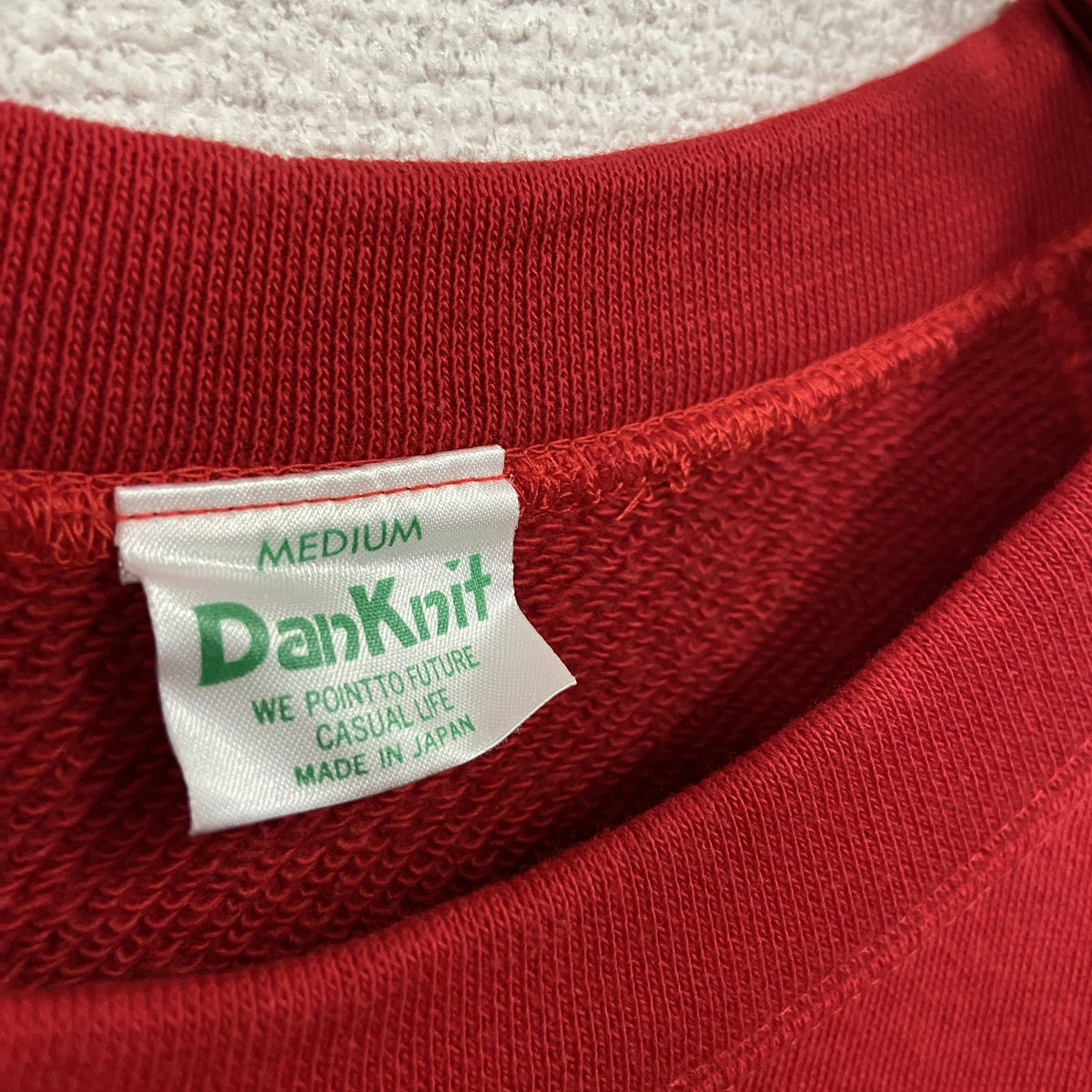 DanKnit　スウェット/トレーナー　赤　レッド　Mサイズ　古着