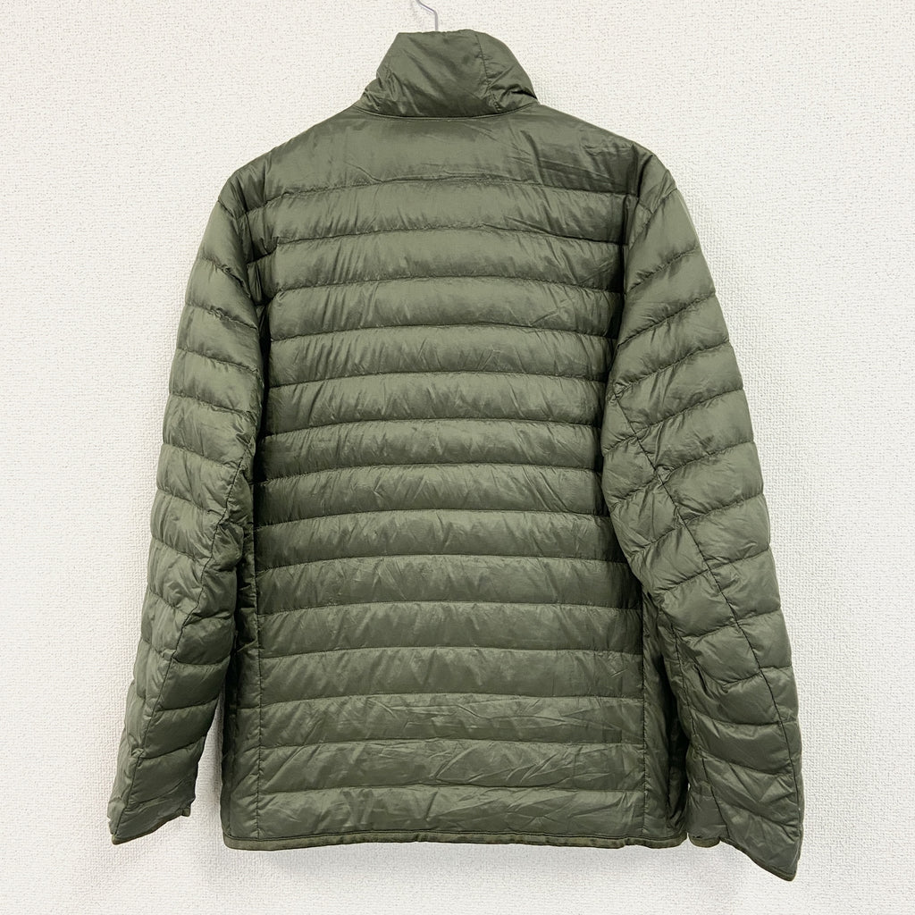 UNIQLO　ユニクロ　ダウンジャケット　ウルトラライトダウン　ダウン90％　カーキ　Mサイズ　古着