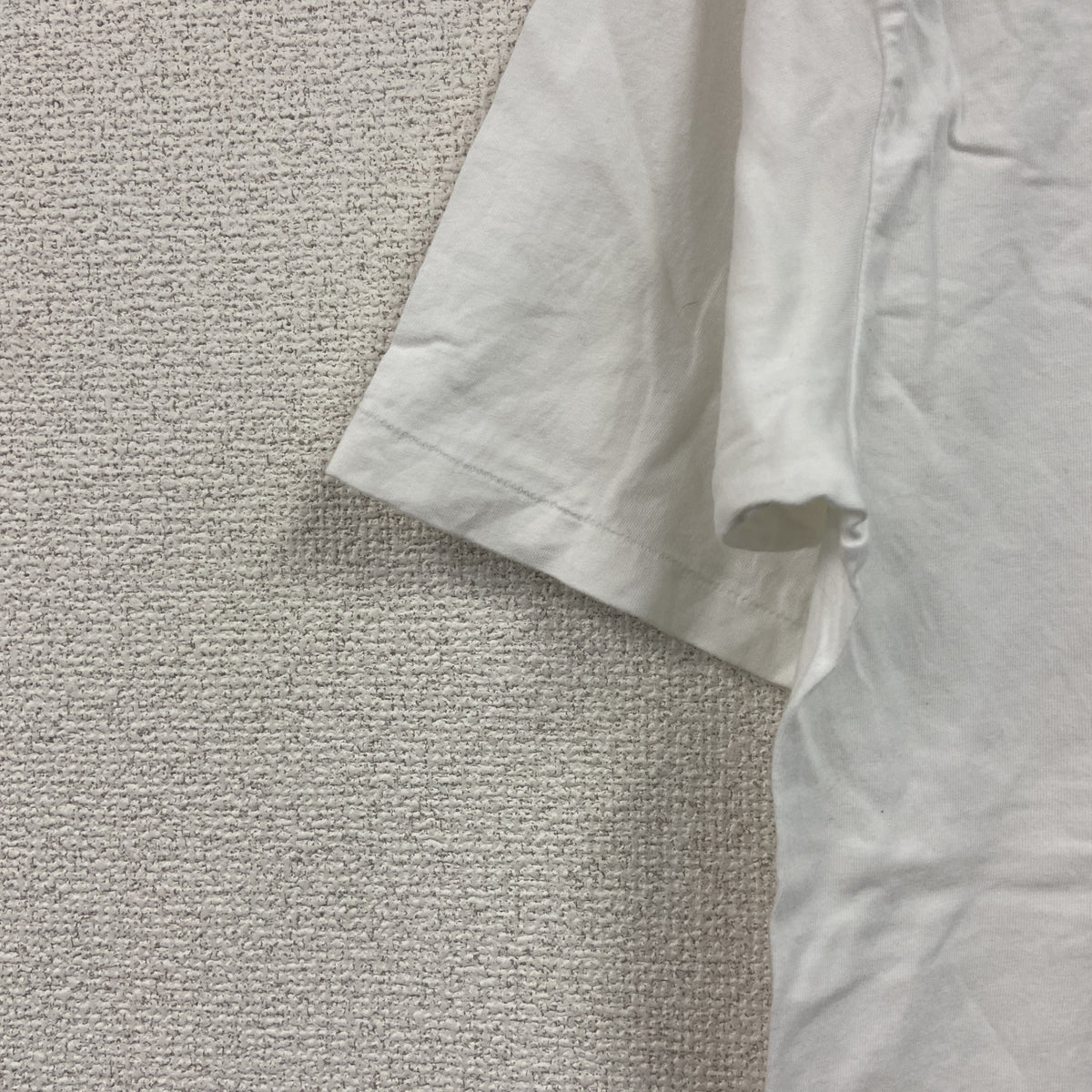 半袖プリントTシャツ　シングルステッチ　ヴィンテージ　テレビ朝日　白　ホワイト　古着