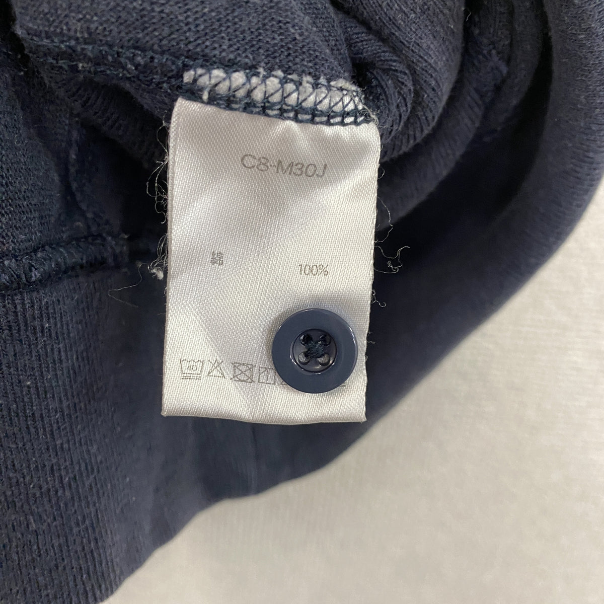 Champion　チャンピオン　リバースウィーブ　半袖スウェットポロシャツ　ロゴ刺　紺　ネイビー　XLサイズ　古着