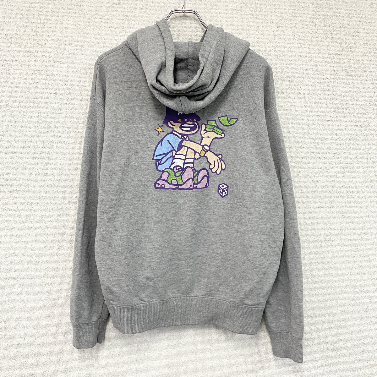 XLARGE　エクストララージ　DICE ROLL　スウェットパーカー/フーディー　グレー　Mサイズ　古着