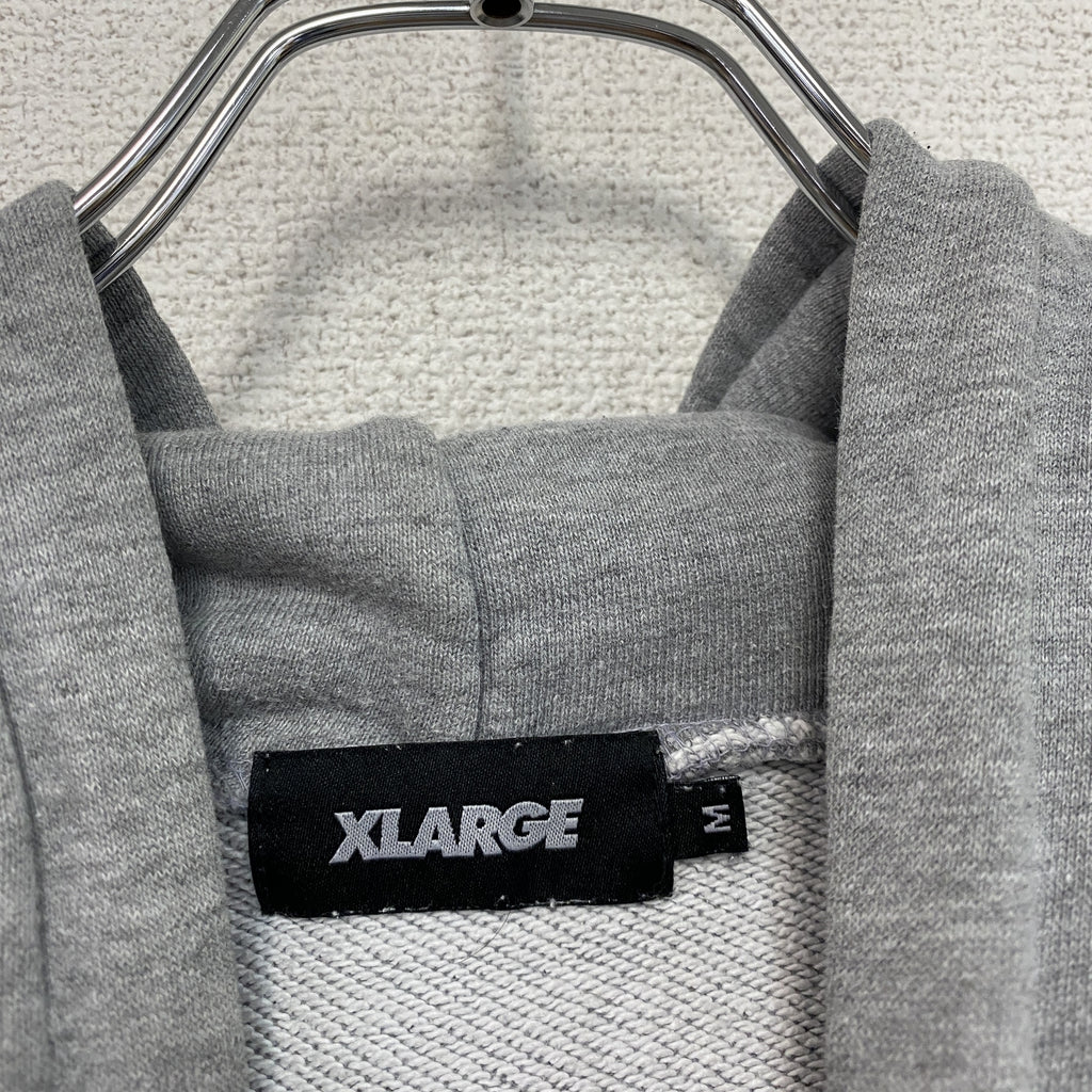 XLARGE　エクストララージ　DICE ROLL　スウェットパーカー/フーディー　グレー　Mサイズ　古着