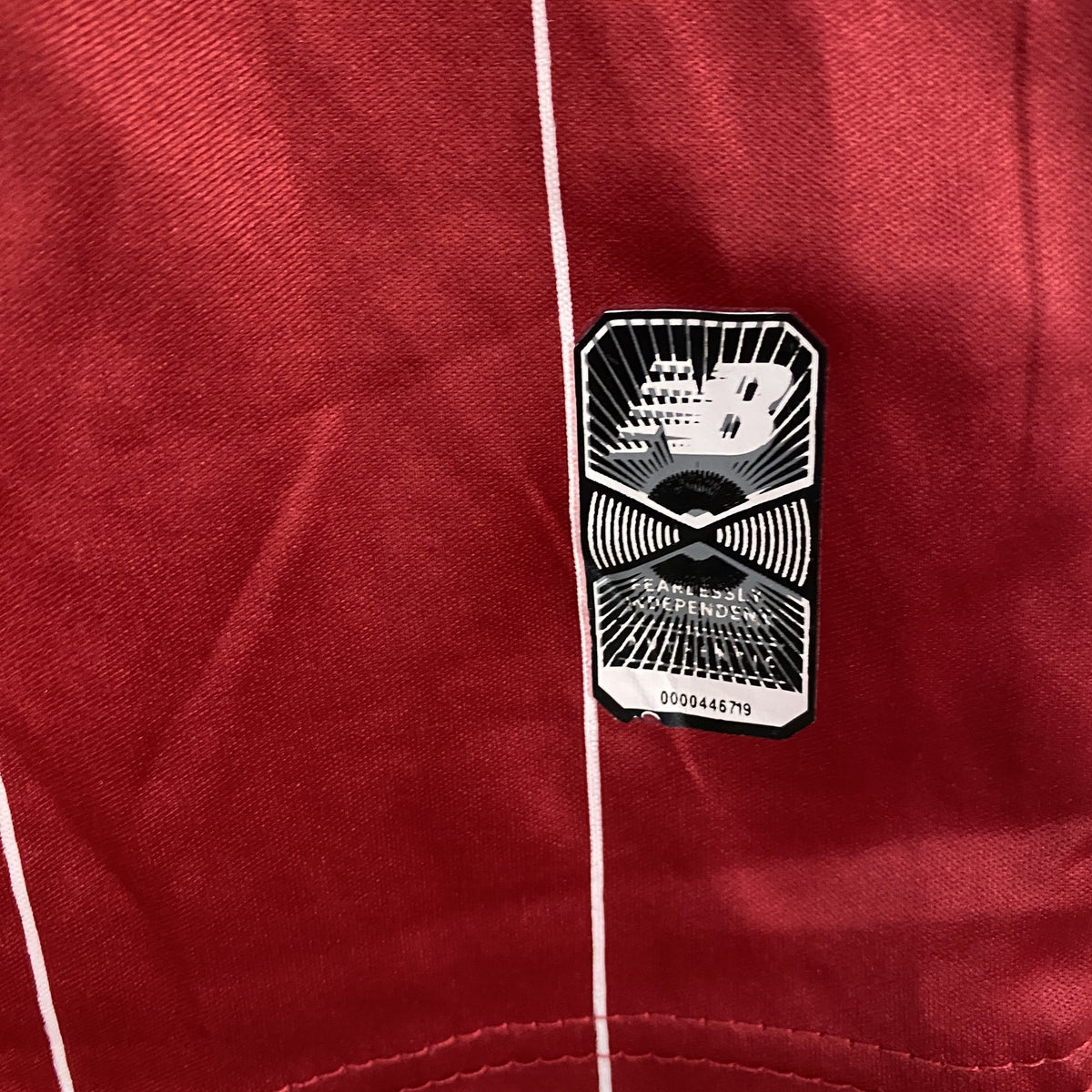 new balance　ニューバランス　半袖プリントTシャツ　ゲームシャツ　赤　レッド　Lサイズ　古着