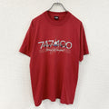 90s　Boeing Jet Transport　ボーイング747-400　半袖プリントTシャツ　USA製　シングルステッチ　ヴィンテージ　赤　レッド　Lサイズ　古着